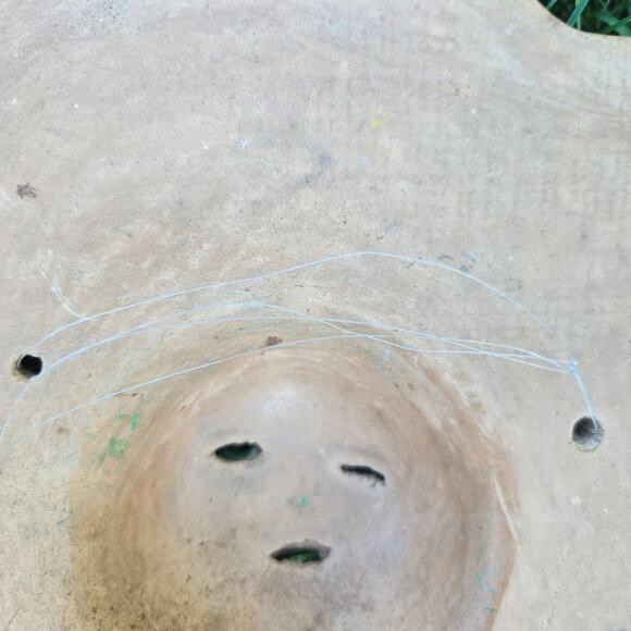 Vintage Mexican Terracotta Round Folk Art Sun Birds Hanging Wall Art - Picture 6 of 13